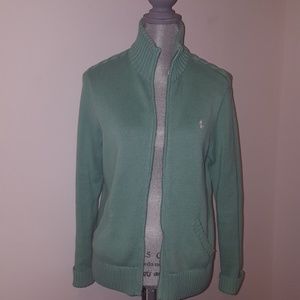 Ralph Lauren Knit zip up sweater jacket.